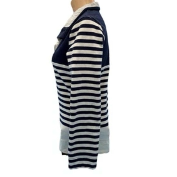 Navy and White Striped Nautical Pullover Joules Cowdray Rare Size 4 - Picture 8 of 12